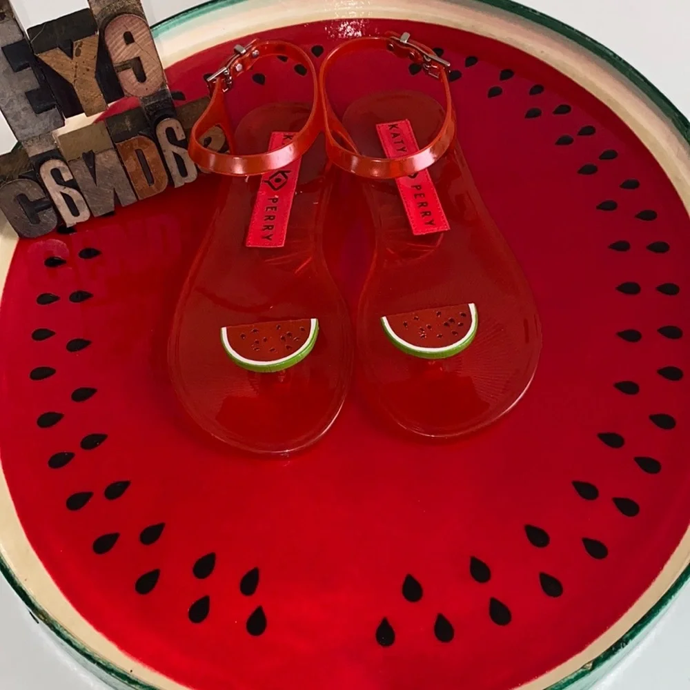 KATY PERRY COLLECTIONS Watermelon🍉 Jelly Sandals - Picture 6 of 12